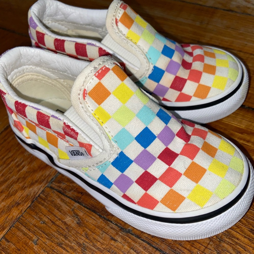 TODDLER CHECKERBOARD SLIP-ON SHOE MULTICOLOR